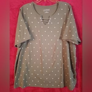 Women's Catherine's Suprema Collection Green Top Size 2X